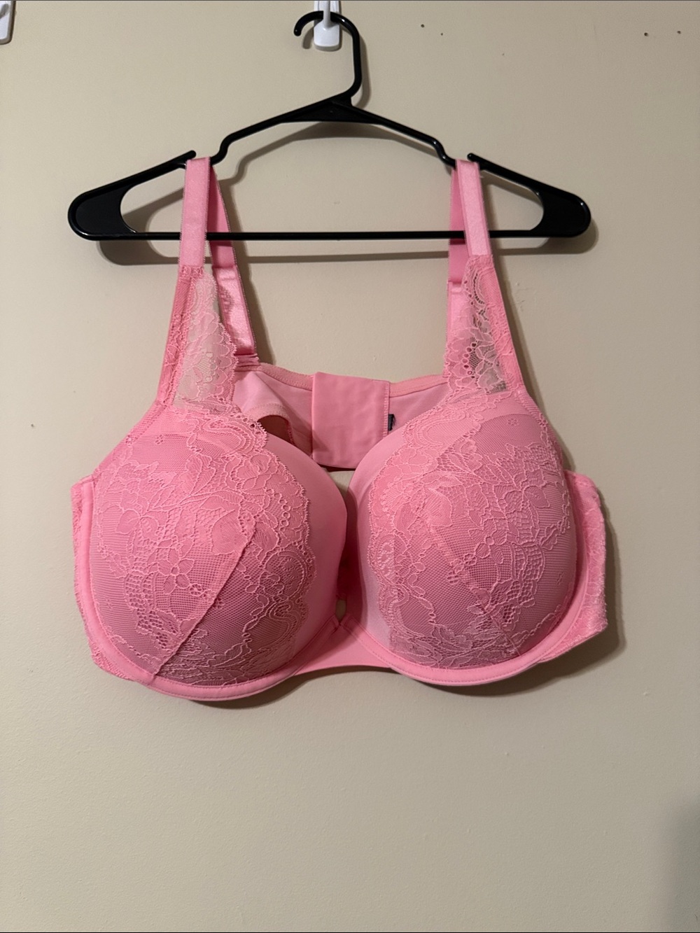 torrid Pink Lace Underwire Full Coverage Bra - Molded Cups